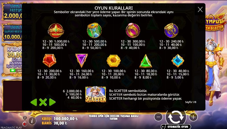 PrimeBahis Gates Of Olympus Super Scatter